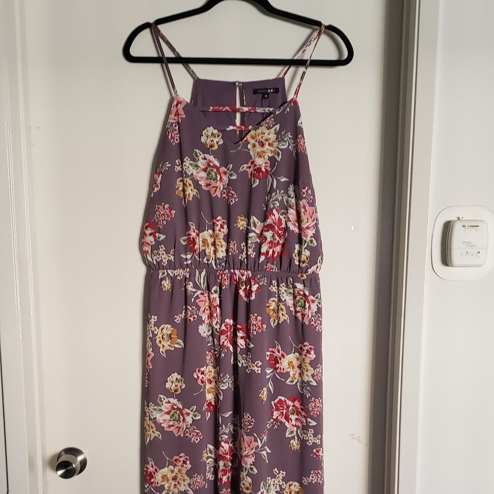 Papermoon Purple Floral Maxi Dress